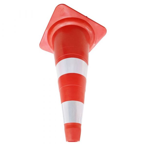 Cone Sinaliazação Flexível sem Furo NBR 15.071 75cm Plastcor