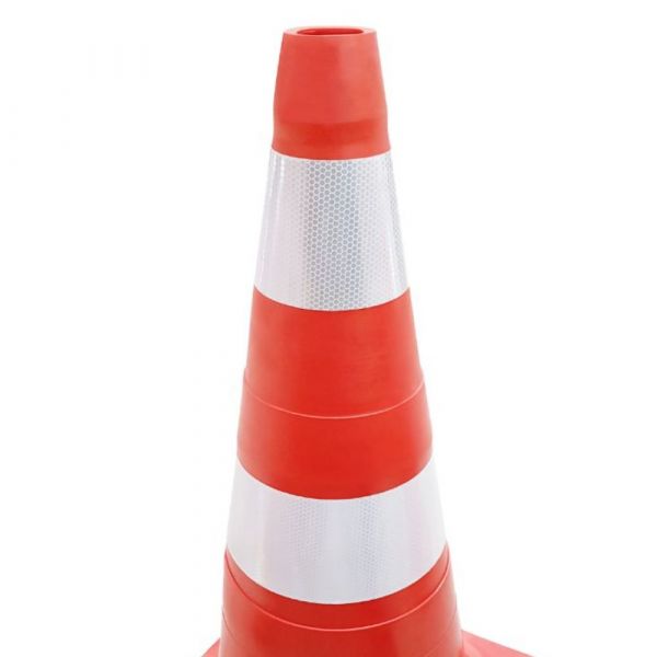 Cone Sinaliazação Flexível sem Furo NBR 15.071 75cm Plastcor