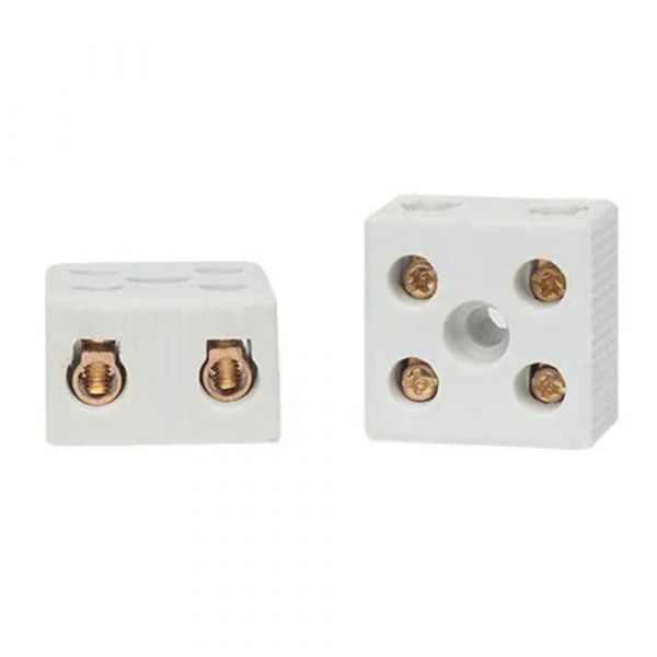 Conector Borne Porcelana 2P 16mm 68A Decorlux