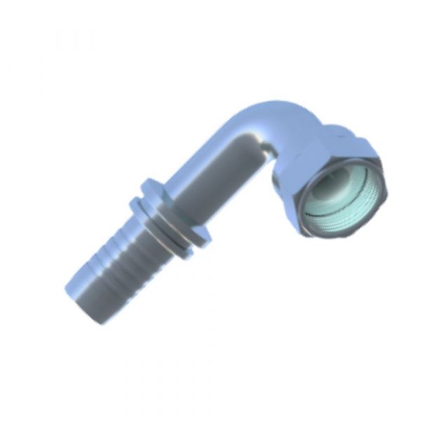 Conexão Hidráulica Cotovelo 90° 1 Pol. UNS Fêmea x 5/8 Pol. Prensável Metalquip