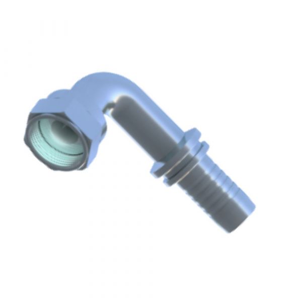 Conexão Hidráulica Cotovelo 90° 1 Pol. UNS Fêmea x 5/8 Pol. Prensável Metalquip