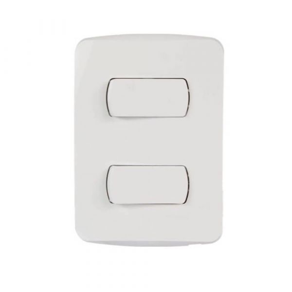 Conjunto 2 Interruptores Simples 10a 250v Com Placa 4x2 Schneider