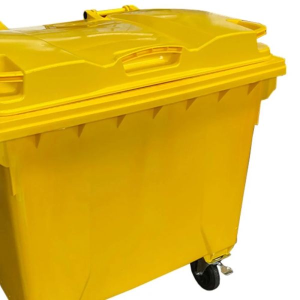 Container para Lixo 1000 Litros Amarelo Lar Plástico