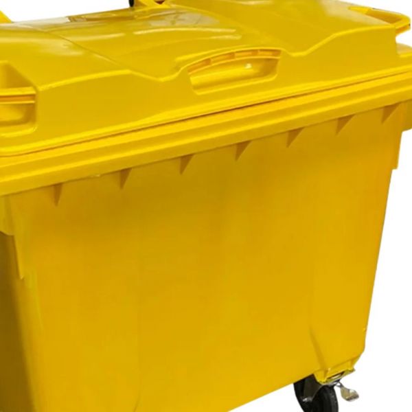 Container para Lixo 1000 Litros Amarelo Lar Plástico