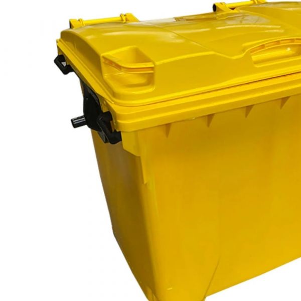 Container para Lixo 1000 Litros Amarelo Lar Plástico