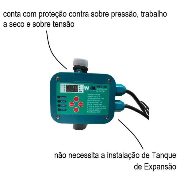 Controlador Elétrico De Pressão WPC-58 2.2KW 220V WDM 
