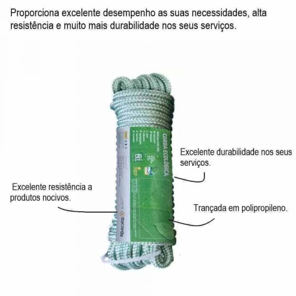 Corda Trançada Meada 6mm 15metros Itacorda