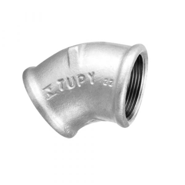 Cotovelo Galvanizado 45º x 1.1/2 Pol. BSP Fêmea Tupy