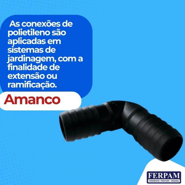 Cotovelo Interno Polietileno 90° Duplo 3/4