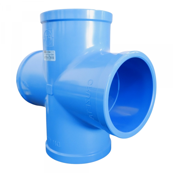 Cruzeta Soldável para Irrigação DN100 PN125 PTI Conexões