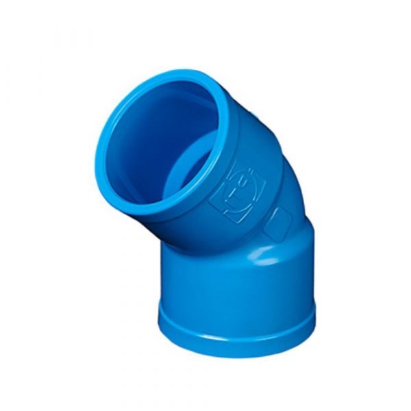 Curva Curta 45° Soldável Irrigação DN50 x PN80 Bolsa/Bolsa PTI Conexões 