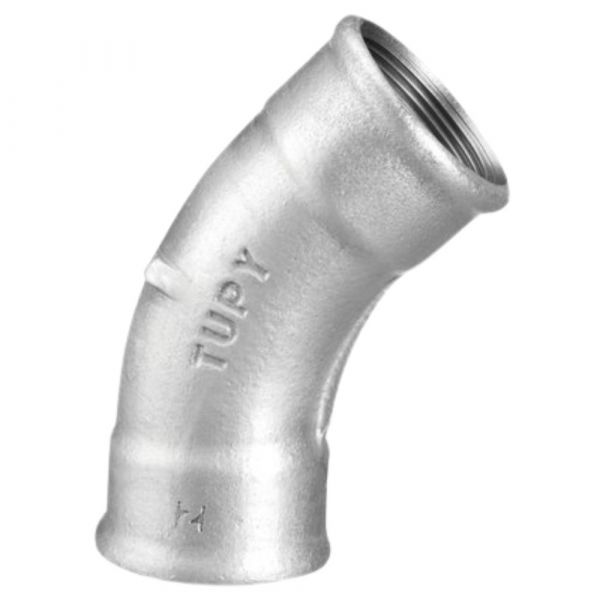 Curva Fêmea Galvanizada 45° 1.1/4 Pol. Tupy