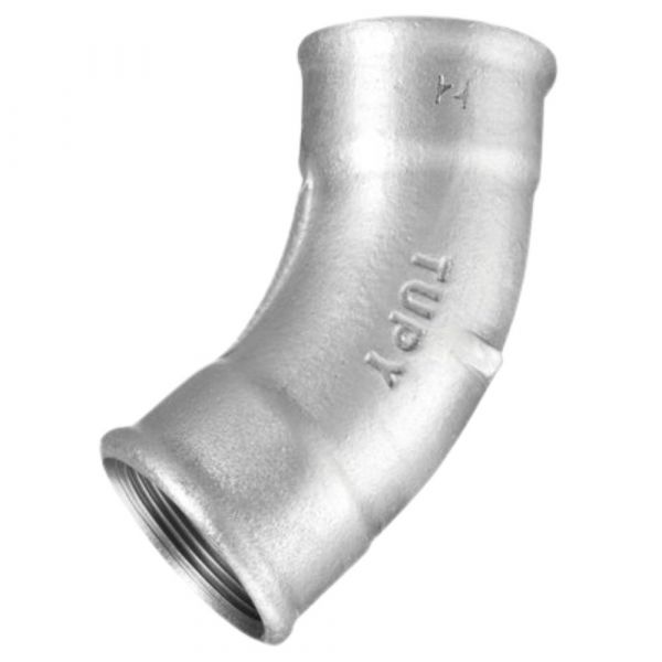 Curva Fêmea Galvanizada 45° 1.1/4 Pol. Tupy