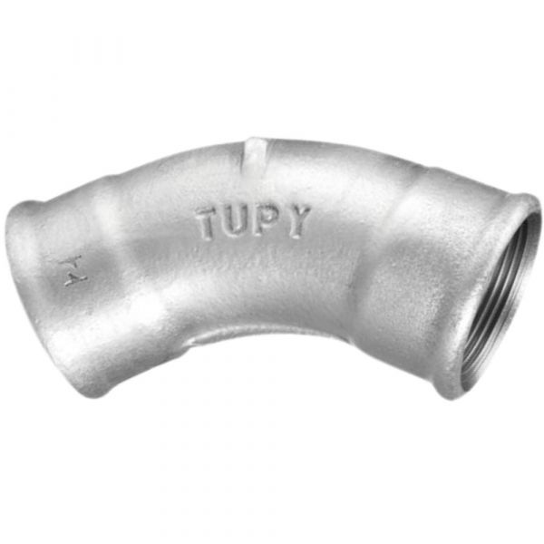 Curva Fêmea Galvanizada 45° 1.1/4 Pol. Tupy