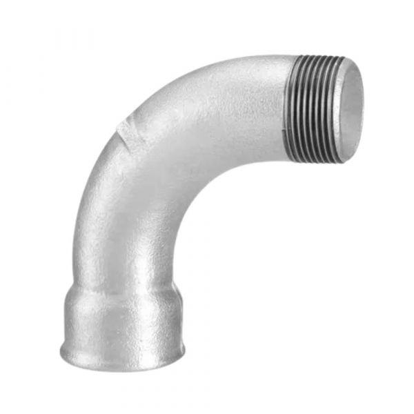 Curva Macho Fêmea 90° Galvanizada 1.1/2 Pol. Tupy