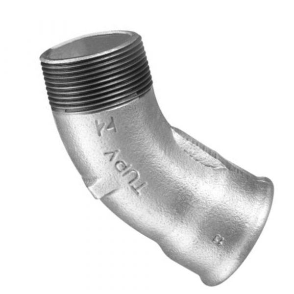 Curva Macho/Fêmea Galvanizada 45º 3 Pol. Tupy