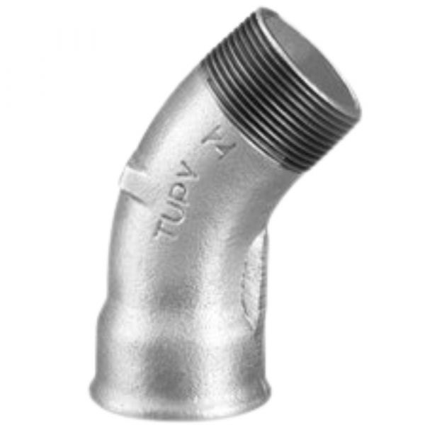 Curva Macho/Fêmea Galvanizado 45º 1 Pol. Tupy