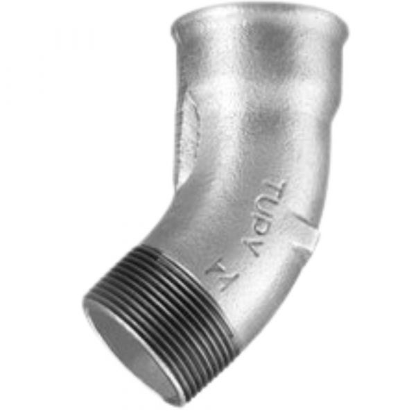Curva Macho/Fêmea Galvanizado 45º 1 Pol. Tupy