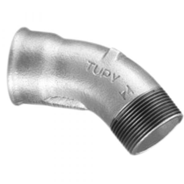 Curva Macho/Fêmea Galvanizado 45º 1 Pol. Tupy