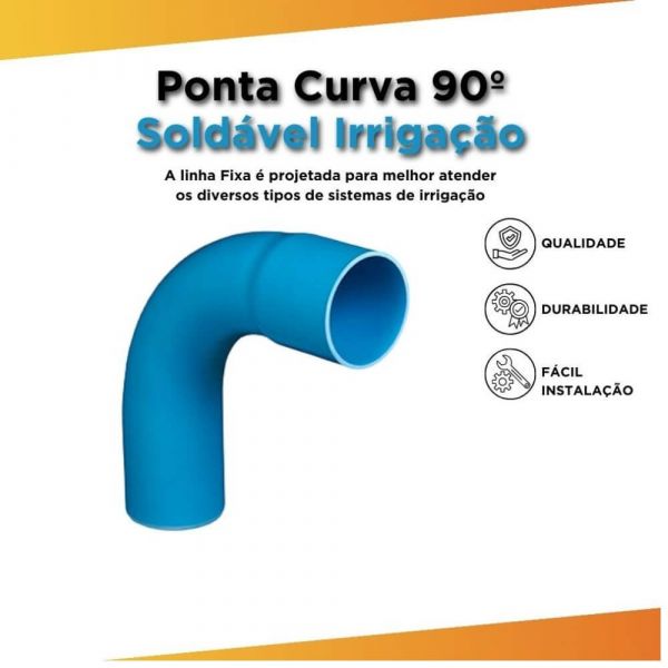 Curva Soldável 90 Irrigação PN125 DN125 PTI Conexões 