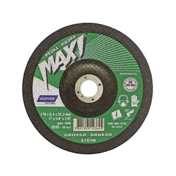 Disco De Desbaste 7X1/4X7/8” Maxi BDA670 Norton