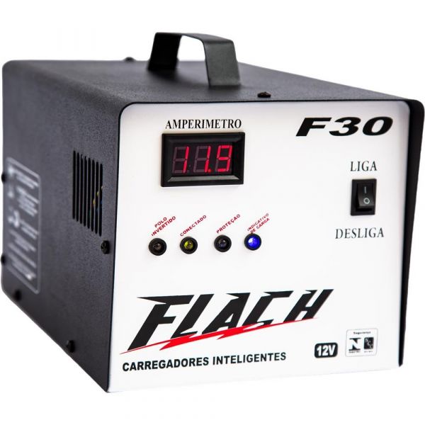 Carregador Inteligente de Bateria F30 30A Flach