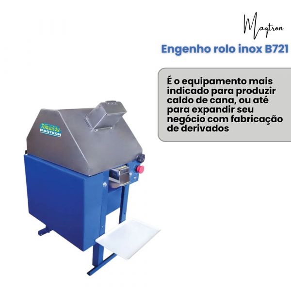 Engenho rolo inox B721 sem motor
