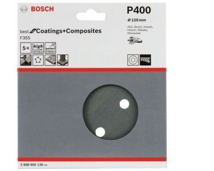 Disco De Lixa GR400 Com 5 Unidades Bosch 2608605130