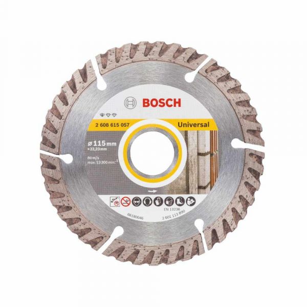Disco diamantado segmentado Bosch Standard for Universal multimaterial 115 x 22,23 x 2 x 10 mm