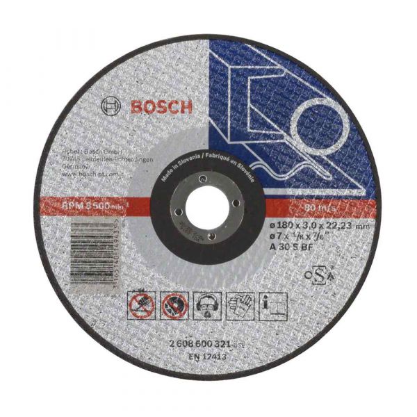 Disco Corte Bosch Expert for Metal 180x3,0mm Centro Reto