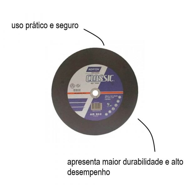 Disco De Corte 10” x 1/8” x 5/8” Classic AR302 Norton