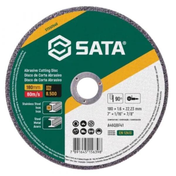 Disco de Corte 7 Pol. Metal Inox Sata