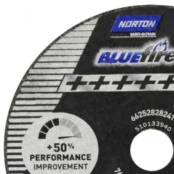 Disco de Corte Bluefire Inox 3 x 3/64 x 25/64 Pol. Norton