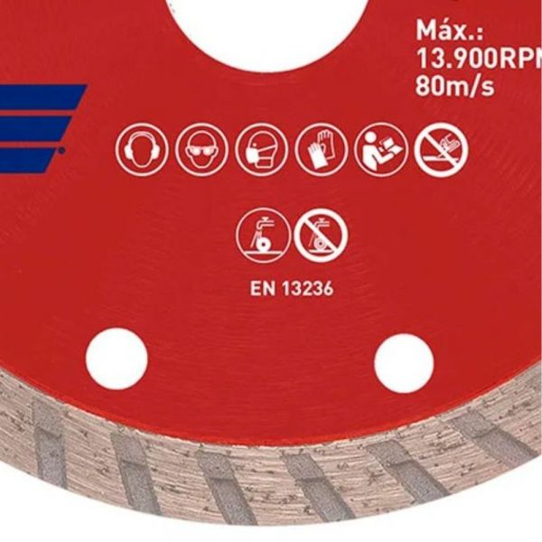 Disco de Corte Diamantado 110 x 20mm Pro Turbo Norton