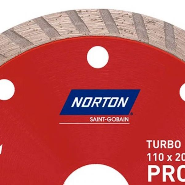 Disco de Corte Diamantado 110 x 20mm Pro Turbo Norton