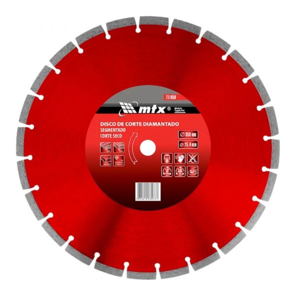 Disco de Corte Diamantado Segmentado 350x25,4mm Mtx