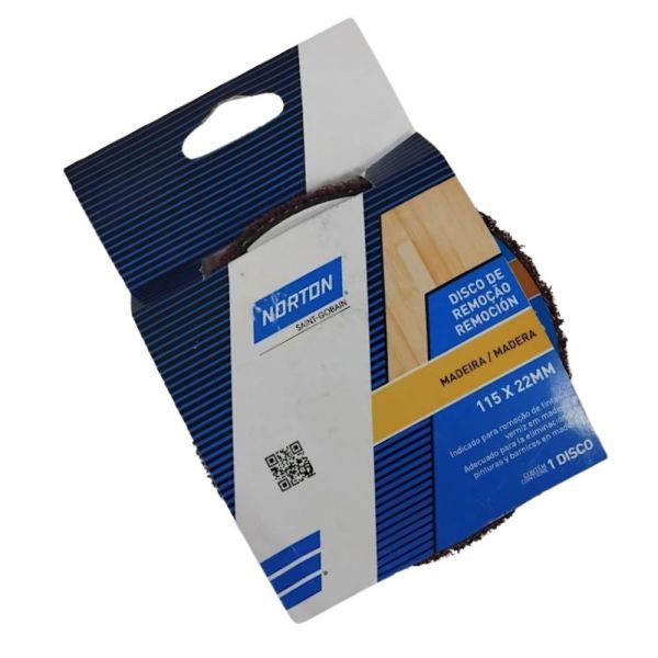 Disco de Remoção Madeira  4.1/2 Pol. x 7/8 Pol Norton