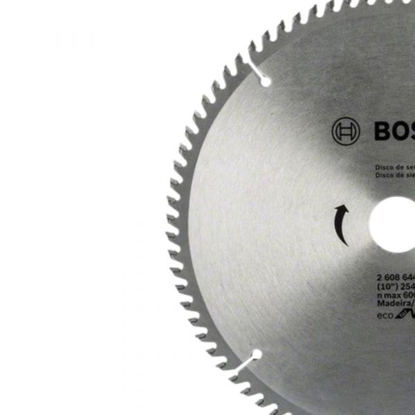 Disco de Serra Circular Eco 254x30mm 80 Dentes Bosch