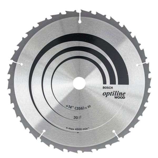 Disco de Serra Vidia 356mm x 14 Pol. 30 Dentes Bosch 