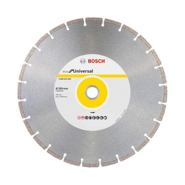 Disco diamantado segmentado Bosch ECO For Universal 350 x 25,4 x 3,2 x 8 mm