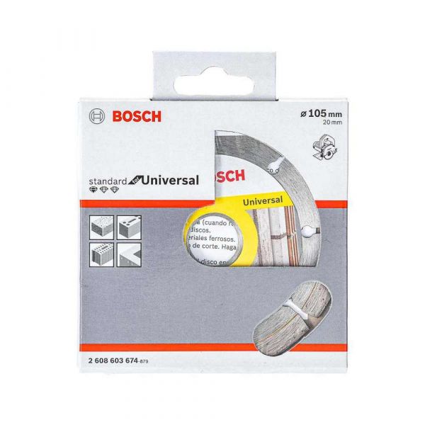 Disco Diamantado segmentado Bosch Standard for Universal multimaterial 105 x 20 x 1,8 x 8 mm
