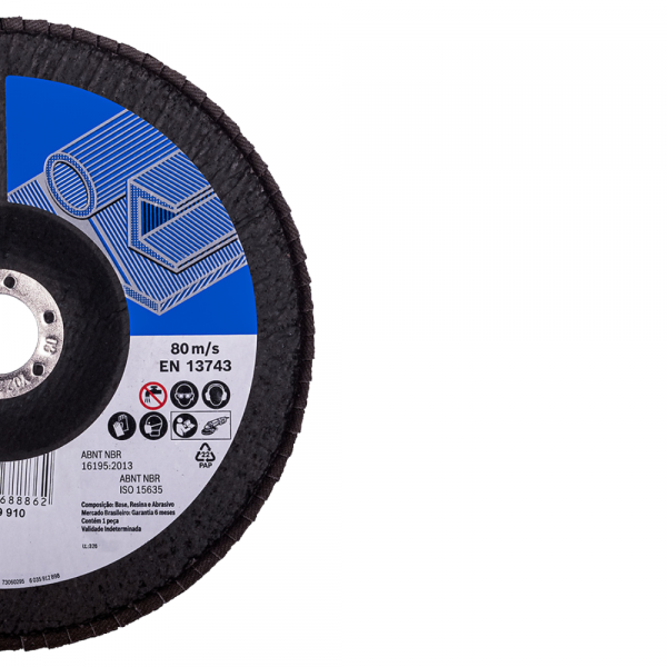 Disco Flap 7 Pol. G40 Óxido de Alumínio Metal Bosch 