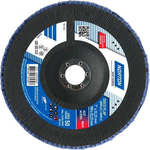 Disco Flap Original 7 Pol. Grão 50 Norton