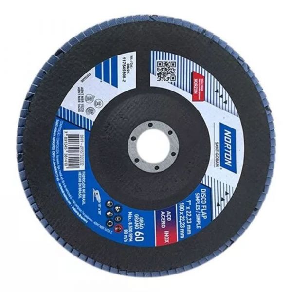 Disco Flap Original 7 Pol. Grão 60 Norton