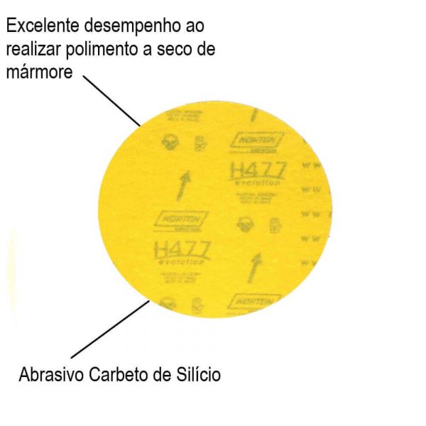 Disco Lixa Para Mármore 7” H477 G1200 Norton