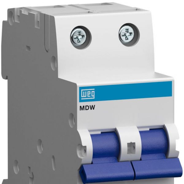 Disjuntor Bifásico Termomagnético 3KA 2P MDW-C 10A Weg