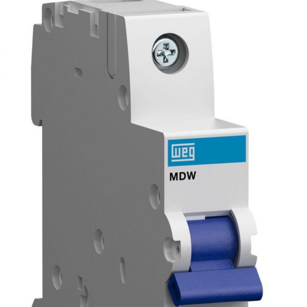 Disjuntor Monofásico Termomagnético 3KA 1P MDW-C63 63A Weg