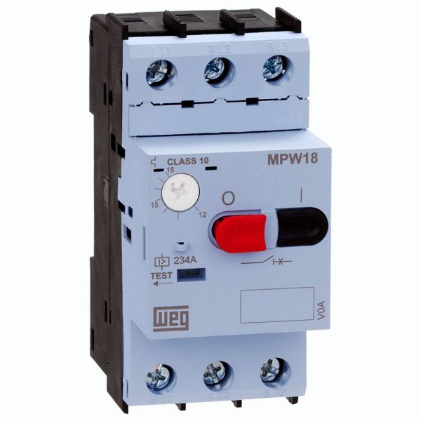 Disjuntor Motor AZ MPW18-3-U010 6,3-10 A Parafuso Weg