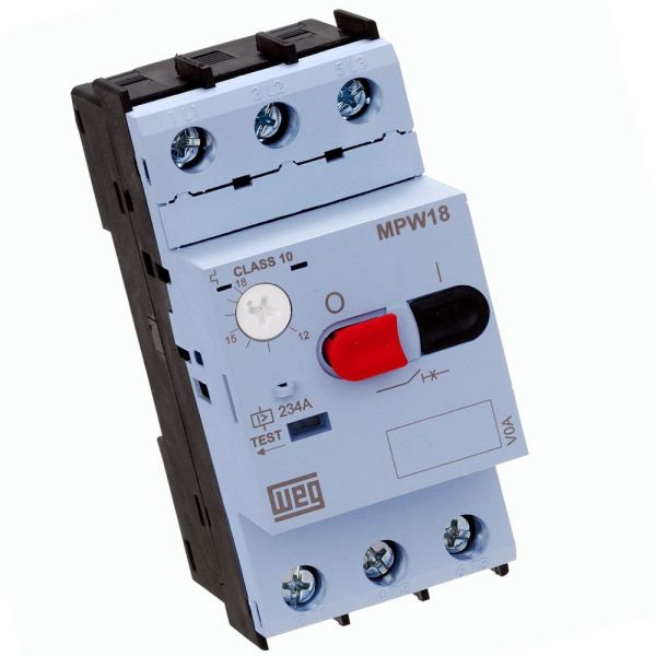 Disjuntor Motor AZ MPW18-3-U010 6,3-10 A Parafuso Weg