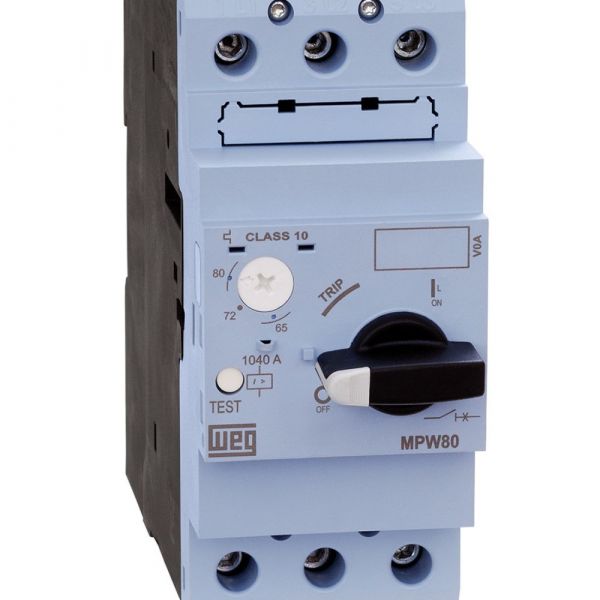 Disjuntor Motor AZ MPW80-3-U050 40-50A Box Weg